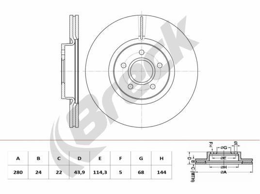 Nissan PULSAR Liftback 1.5 dCi Front Brake Discs - main image