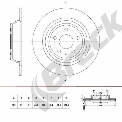 VOLVO S60 II 2.0 T Rear Brake Discs - main image
