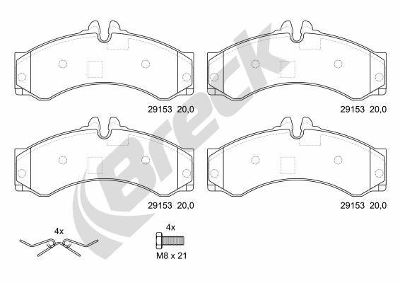 Mercedes-Benz VARIO Platform/ Chassis 512 D Front Brake Pads - main image