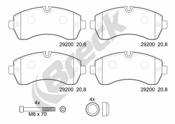 Volkswagen CRAFTER 30-50 Van/ Furgon 2.5 TDI Front Brake Pads - main image