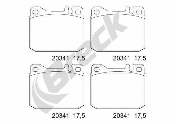 Mercedes-Benz S-CLASS 260 SE Front Brake Pads - main image