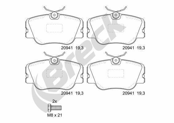 Mercedes-Benz E-Class T-Model E 200 T Front Brake Pads - main image