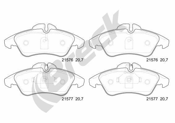 Mercedes-Benz V-Class V 230 TD Front Brake Pads - main image