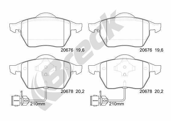 Audi 100 C4 Sedan 2.6 Front Brake Pads - main image