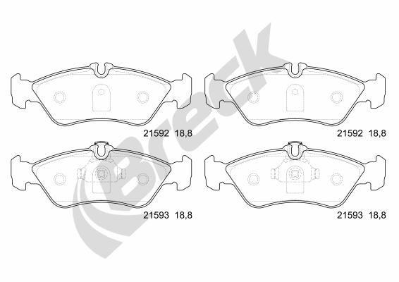 Mercedes-Benz Sprinter 2-t Bus 208 CDI Rear Brake Pads - main image