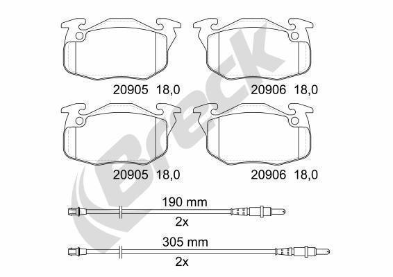 Peugeot 106 I 1.5 D Front Brake Pads - main image