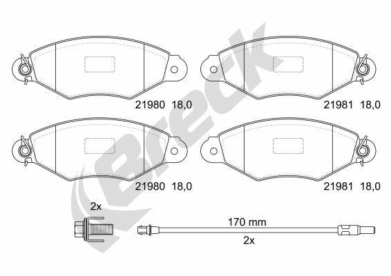 Nissan Kubistar Van/ Furgon 1.5 dCi Front Brake Pads - main image