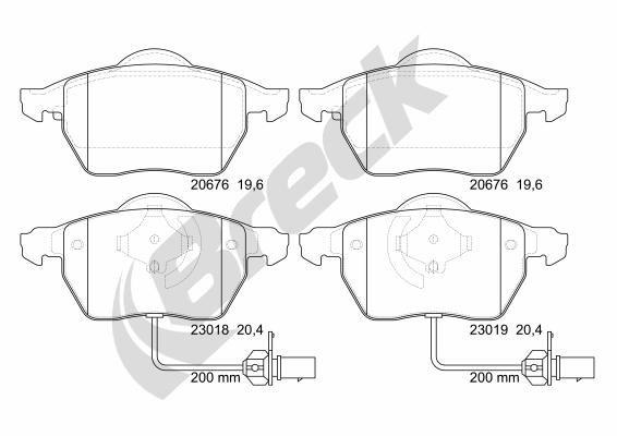 Skoda Superb I 2.0 TDI Front Brake Pads - main image