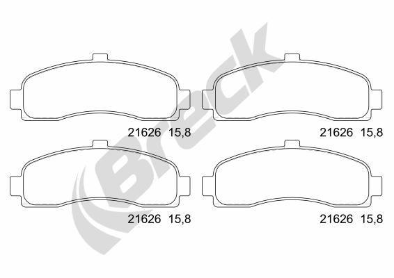 Nissan Micra II 1.0 i 16V Front Brake Pads - main image