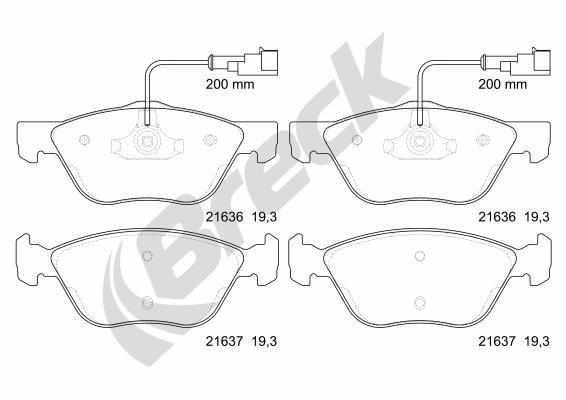 Alfa Romeo 156 1.6 16V T.SPARK Front Brake Pads - main image
