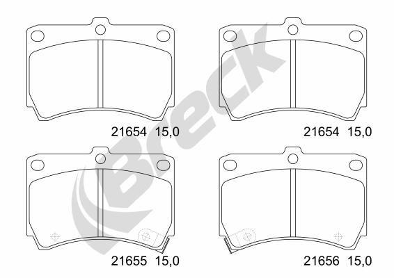Mazda 323 S Mk V 1.3 16V Front Brake Pads - main image