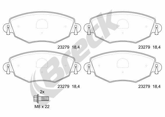 Ford Mondeo III 2.0 16V TDDi / TDCi Front Brake Pads - main image