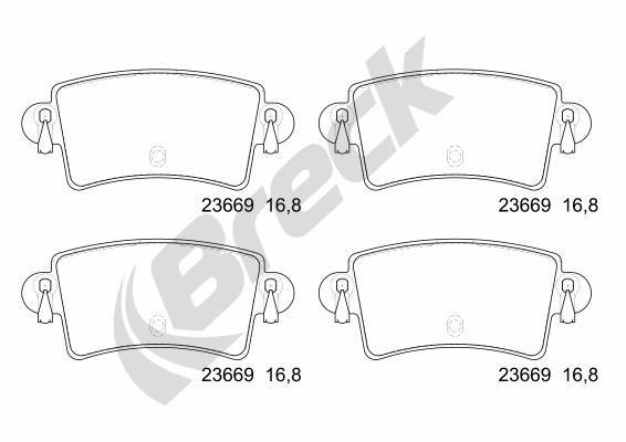 Nissan Interstar Van/ Furgon dCi 150 Rear Brake Pads - main image