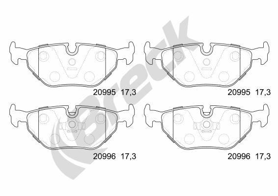 BMW 5 520 i Rear Brake Pads - main image