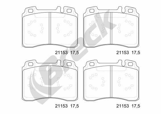 Mercedes-Benz SL 500 Front Brake Pads - main image