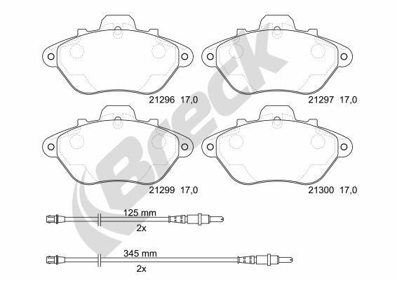 Citroën XM 3.0 V6 24V Front Brake Pads - main image