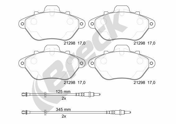 Peugeot 605 2.0 Front Brake Pads - main image