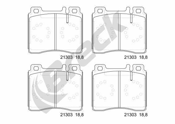Mercedes-Benz S-Class Coupe SEC/CL 600 Front Brake Pads - main image
