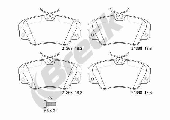 Vauxhall Omega Sedan 3.2 V6 Front Brake Pads - main image