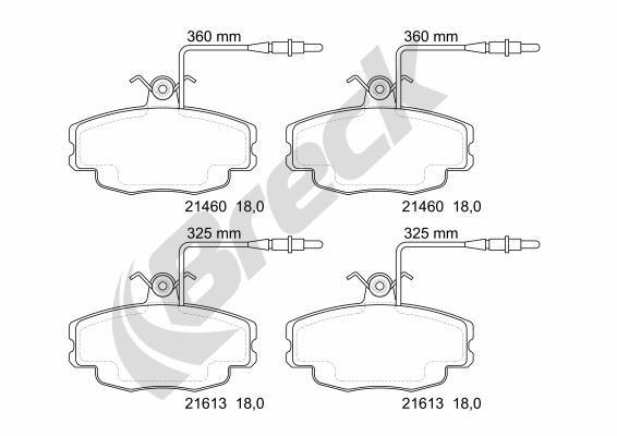 Citroën ZX 1.8 i Front Brake Pads - main image