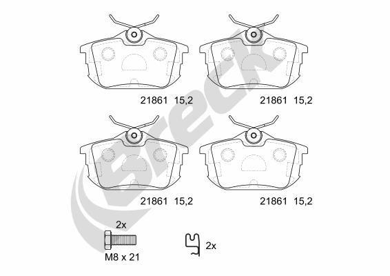 Volvo S40 I 1.6 Rear Brake Pads - main image