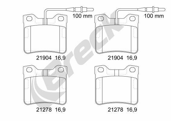 Mercedes-Benz V-Class V 200 Rear Brake Pads - main image