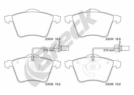 Volkswagen Transporter / Caravelle Mk IV Bus (70B, 70C, 7DB, 7DK, 7 2.8 VR6 Front Brake Pads - main image