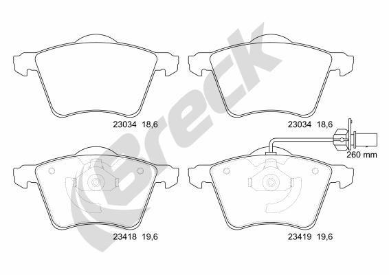 Ford Galaxy I 2.0 i Front Brake Pads - main image