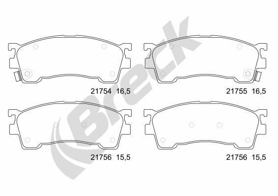 Mazda 626 Mk V Station Wagon 1.9 Front Brake Pads - main image