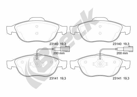 Alfa Romeo 156 1.8 16V T.SPARK Front Brake Pads - main image