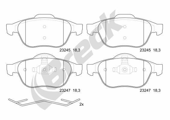 Renault Laguna II 1.6 16V Front Brake Pads - main image