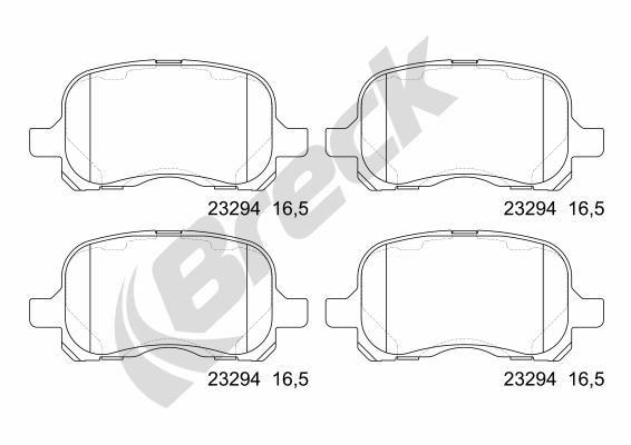 Toyota Corolla Compact 1.4 Front Brake Pads - main image