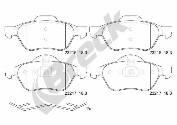 Renault Wind 1.6 Front Brake Pads - main image