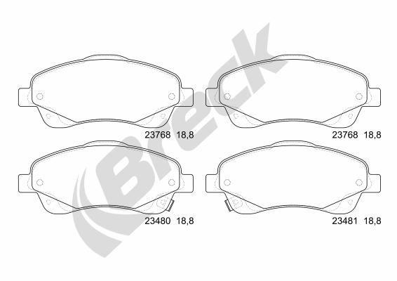 Toyota Avensis 2.0 VVT-i Front Brake Pads - main image