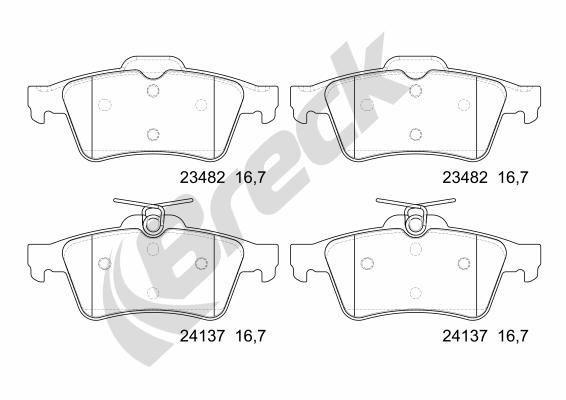 Ford Focus C-MAX 2.0 Rear Brake Pads - main image