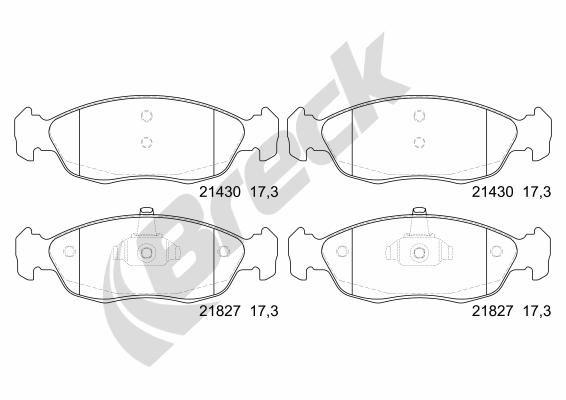 Peugeot 306 Break 1.9 TD Front Brake Pads - main image