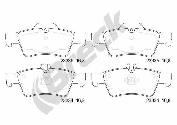 Mercedes-Benz CLS Shooting Brake CLS 350 BlueTEC / d 4-matic Rear Brake Pads - main image