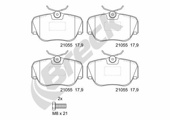 Mercedes-Benz 190 2.6 Front Brake Pads - main image