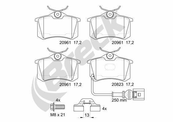 Volkswagen Lupo I 1.4 FSI Rear Brake Pads - main image
