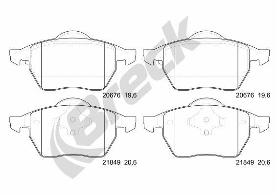 Volkswagen Sharan 1.9 TDI 4motion Front Brake Pads - main image