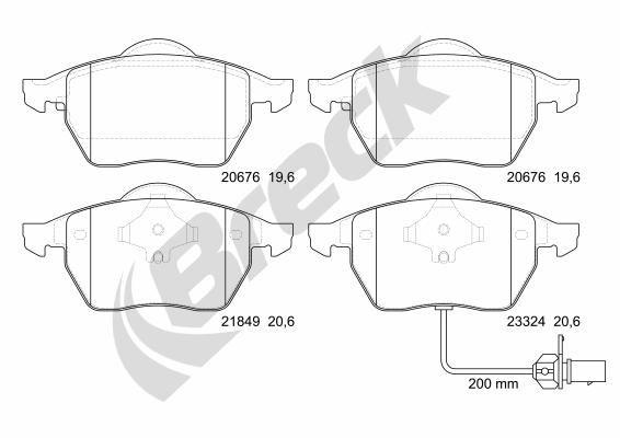 Volkswagen Sharan 1.9 TDI 4motion Front Brake Pads - main image