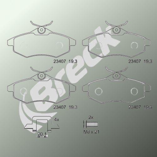 Citroën C2 Enterprise 1.4 HDi Front Brake Pads - main image