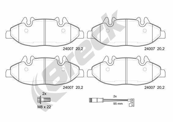 Mercedes-Benz Viano CDI 2.2 4Matic  Front Brake Pads - main image