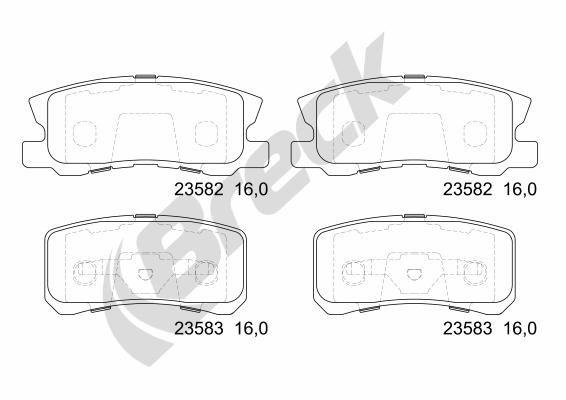 Peugeot 4007 2.4 16V Rear Brake Pads - main image