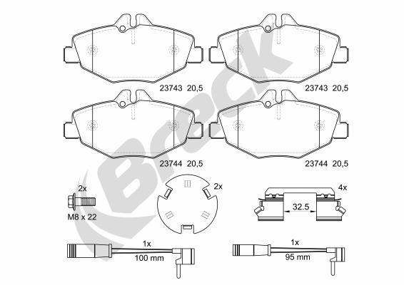Mercedes-Benz E-Class E 200 CDI Front Brake Pads - main image
