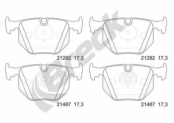 BMW X5 4.6 is Rear Brake Pads - main image