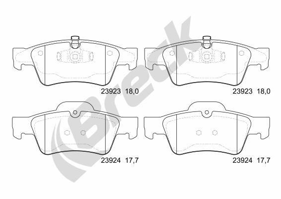 Mercedes-Benz R-Class R 280 CDI Rear Brake Pads - main image