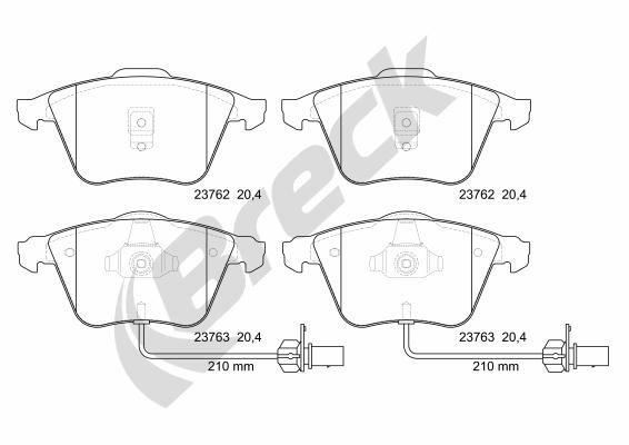 Audi Allroad C5 4.2 V8 Quattro Front Brake Pads - main image