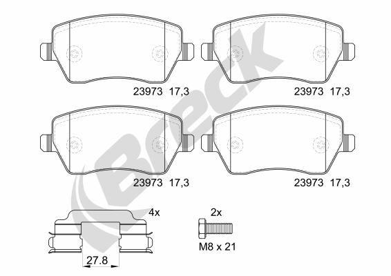 Dacia Lodgy 1.6 SCe 100 Front Brake Pads - main image