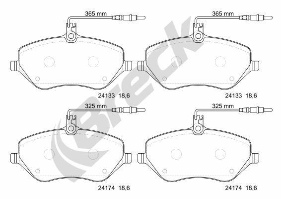 Peugeot 407 2.2 16V Front Brake Pads - main image